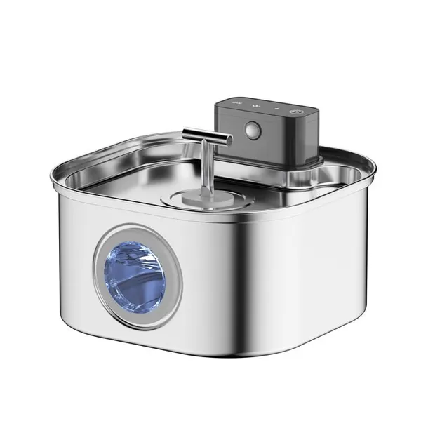 Fontaine à eau automatique pour animaux - Phoesky - Sans fil - Acier inoxydable - 32 L - Batterie 4200 mAh