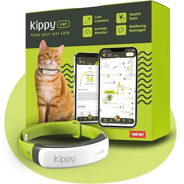 KIPPY - Kippy Cat Color GPS Collar - GPS Health and Activity Tracker - Anti-Choke GPS Cat Collar with Instan KIT EDUCATION ACTIVITE