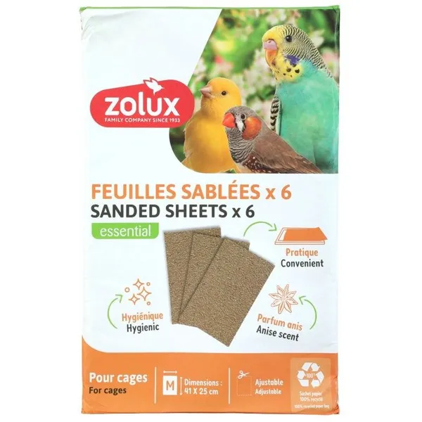 Feuille sablée Zolux MM (x6)