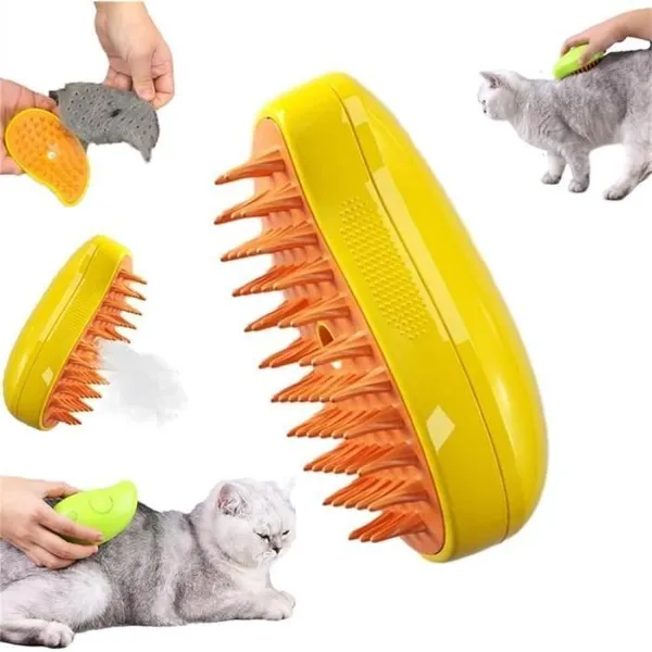 Brosse à vapeur - keeper - Steamy Cat - 3 en 1 - Réduction de perte de poils - Nettoyage à la vapeur