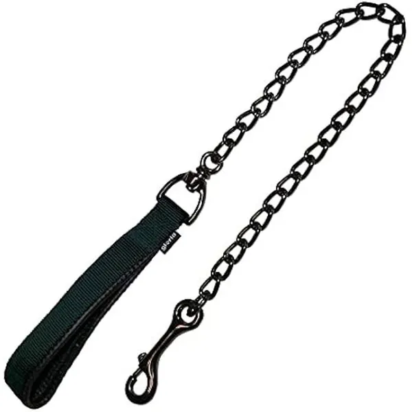 Gloria Pets Classic Chain Strap Noir 120Cm X 3Mm