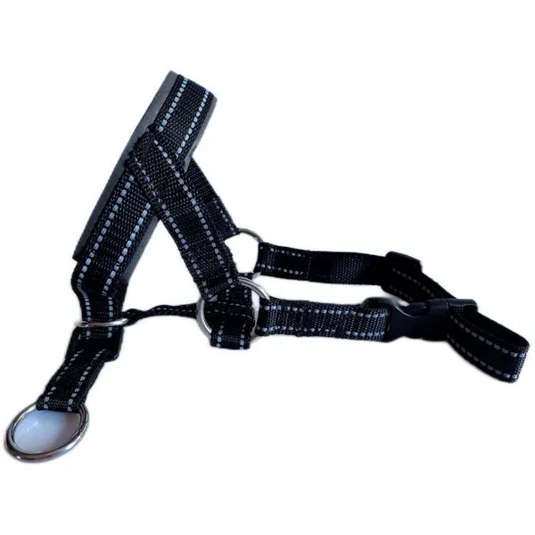 Licol pour chien - Taille XL - Anti-traction - Noir - Doublé - Licol anti-traction pour chien - Licol pour chien - Licol