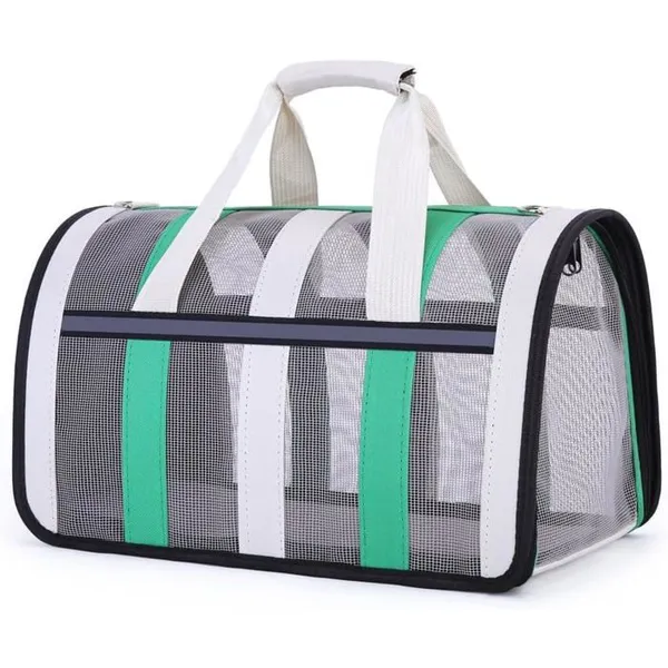 1 Sac de Transport pour Chat et Chien Pliable Respirant Nylon 33x25x22cm Voyage .