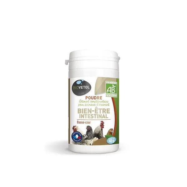 BIOVETOL Poudre bien-être intestinal bio pour basse-cour