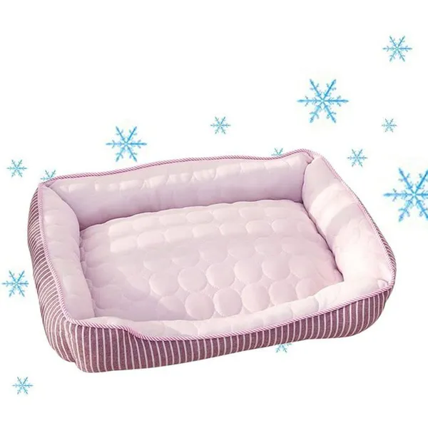 Lit De Chien Rafraichissant Panier pour Chien Rafraichissant pour Chiens Chat Animaux De Compagne Cool Lit Tapis De Couchage Dété