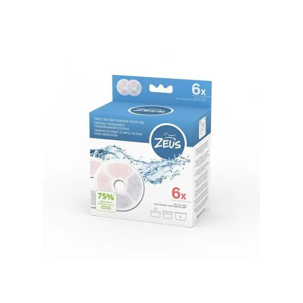 Zeus Filtre de fontaine à triple efficacité (1x6 pcs), Gamelle : accessoires
