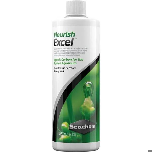 Accessoire pour aquarium - Seachem - Flourish Excel - 500 ml - Carbone organique - Alternative CO2