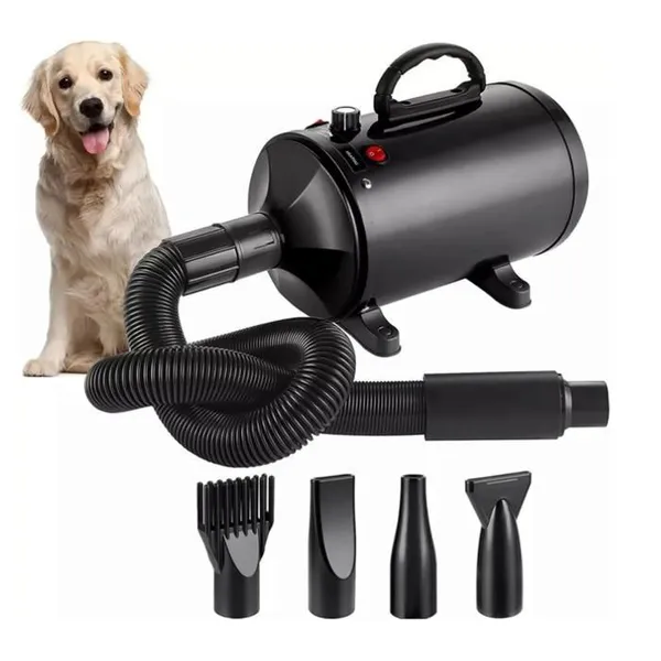 Pulseur Chien Professionnel Souffleur Chien Séchoir Sèche-Poils Toilettage Sèche-Cheveux pour Chien 2800W Sèche-Cheveux pour Animaux