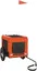 vidaXL Remorque de Vélo pour Animaux de Compagnie, Chariot à Vélo pour Chien avec Roues, Poussette de Chien, Orange et Noir Tissu Oxford et Fer