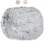 Couchage - Bobby Coussin Oval poilu Gris - 55 x 45 x 8 cm
