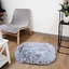 Couchage - Bobby Coussin Oval poilu Gris - 55 x 45 x 8 cm