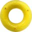 Jouet Chien – Nerf Anneau Hygiène Dentaire saveur bœuf coloris jaune – Taille L
