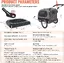 VEVOR Remorque de Vélo Chien Pliable Charge 40 kg Poussette d'Animaux de Compagnie 2en1 Cadre Facile à Plier avec Roues à Dégagement Rapide, Coupleur de Vélo Universel, Réflecteurs, Drapeau, Noir/Gris
