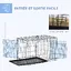 Cage caisse de transport pliante pour chien en métal noir 91 x 61 x 67 cm