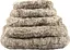 Couchage - Bobby Coussin Oval poilu Gris - 55 x 45 x 8 cm