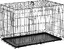Cage caisse de transport pliante pour chien en métal noir 91 x 61 x 67 cm