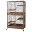 lot économique TIAKI cage pour petits animaux étagère, caramel + Add-on (L 93,5 x B 63 x H 157,8 cm)