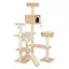 Arbre à chat Maison en pain d'épice avec échelle beige