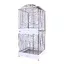 Volière Skyline Loretto XL pour perruche et canari L 78 x l 75 x H 175 cm