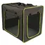 Niche pliable L + couverture L100xl70cm - Niche First Class Basic + couverture polaire Pawty chien