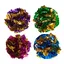 Lot de 4 balles en papier d'argent pour chat