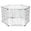 Enclos en aluminium 6 éléments de l 80 x H 80 cm, pour chiot