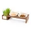 Gamelle double CanadianCat Company Cat Diner pour chat - capécité : 2 x 250 mL - 15 cm de diamètre