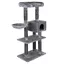 Arbre à chat Nox, gris foncé + support de fixation universel