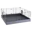Cage petits animaux Hub 04 de Ferplast 140,5 x 140,5 x 59,5 cm, pour petits animaux