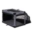Niche pliable Pet Home - taille L : L 61 x P 91 x H 58 cm - gris, pour chien et chat