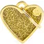 Médaille à graver Shine petit cœur or