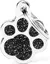 Médaille à graver Shine petite patte noire