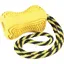 Zolux Jouet chien caoutchouc avec corde Titan jaune