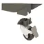 Ensemble de roulettes pour boîtes de transport 4 pcs argenté