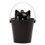 Crick - conteneur à croquettes pour chat - noir et blanc