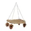 Balançoire en jonc de mer pour oiseaux jouets sûrs et sains fabriqués à la main soulageant lennui jouets muraux à mâcher pour