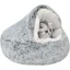Lit apaisant en peluche duveteuse pour chaton - Lavable et anti-anxit - Pour chat et petit chien couleurs multiples CORBEILLE