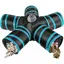 Tunnel pour Chat 5 Voies - Jouet interactif pour chat pliable avec boule de jouet avec trou pour intérieur chat