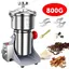 MOULIN A CEREALES Inox 800 g – Broyeur à Grains 3500 W – Ultra Puissant pour Grains Céréales Épices Herbes Médicinales