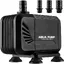 Pompe Eau Submersible Mini Pompe Silencieuse Pompe Aquarium avec 3 Buses 19/22/25mm Hauteur de Refoulement 2.8m Cordon de 2.5m