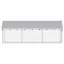 Solde 2026parc polyvalent/grande cage pour chien Argent - Chenil extérieur avec toit 400x100x150cm 25 Kg 83554591
