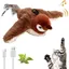 Jouet à chat volant électrique avec catnip jouet interactif simulant un oiseau lavable ODIPIE