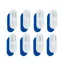 Filtres pour fontaine à eau pour chat - Phoesky - 8 pièces - Carbone + mousse - Acier inoxydable - 26 l - Blanc