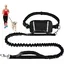 MHY® - Laisse mains libres pour chien avec fermeture éclair pour chiens de taille moyenne à grande double poignée et élastique rét