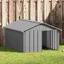 Niche pour chien Gris 1165x153x815cm - Usage Intérieur/jardin - VIDAXL - design-classique Acier galvanisé EU25_X83036