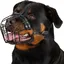 Museau Chien Réglable en Fil Métallique Durable pour Grands Chiens Sangles en Cuir Respirant Permet de Rottweiler PVC PVC MUSELIERE