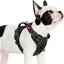rabbitgoo Harnais Chien Anti Traction avec 3 boucles pour Chien Facile à Mettre Harnais Réfléchissant Réglable pour Chien Noir S
