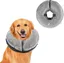 Collerette Gonflable pour Chien Ajustable Collier de Récupération Chat Cône de Cicatrisation pour Chien Collier de Protection (L)
