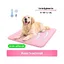Tapis rafraîchissant pour chiens et chats Rose XL 100 x 70 cm Sans gel toxique Effet rafraîchissant naturel Antidérapant Lavable