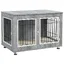 Plaque épaissieCage pour chiens PawHut niche pour chiens cage pour animaux domestiques avec coussin 2 verrous pour chiens de ta